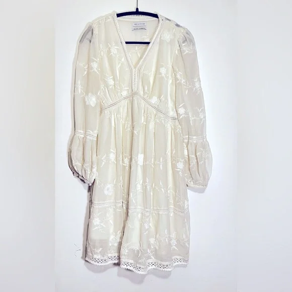 Urban Outfitters | Dresses | Urban Outfitters Embroidered Peasant Long  Sleeve Dress | Poshmark